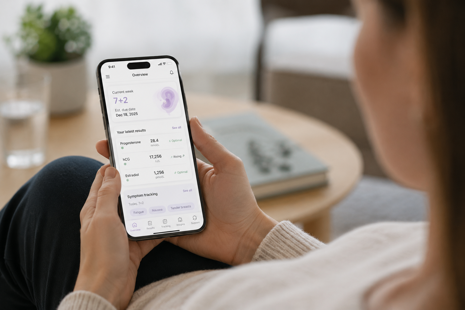 Personal gravidity tracker on smart phone