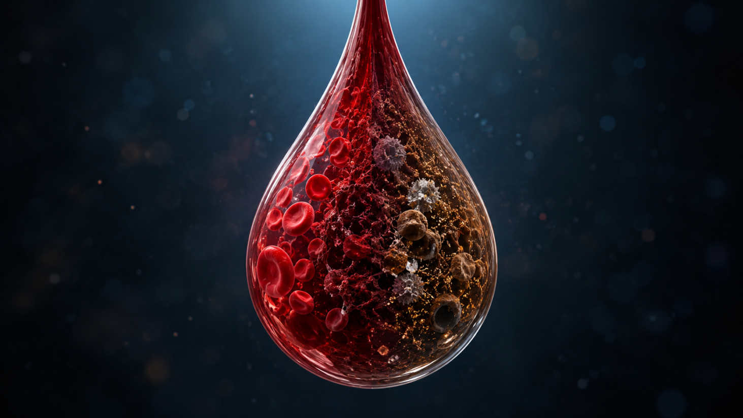 Estimate the age of blood in pregnancy