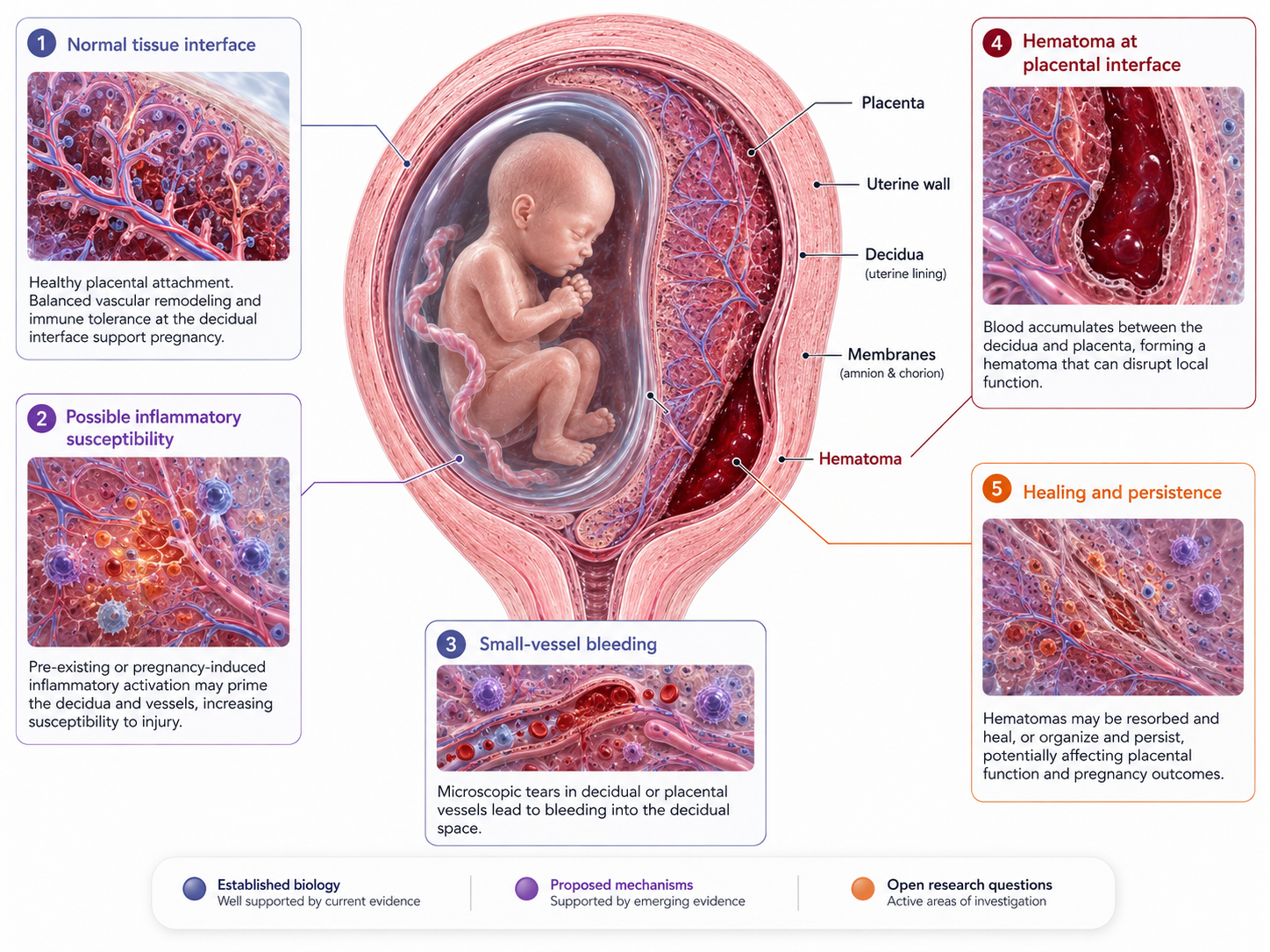 Hematoma, Inflammation and the Pregnancy Tissue Interface, infograph
